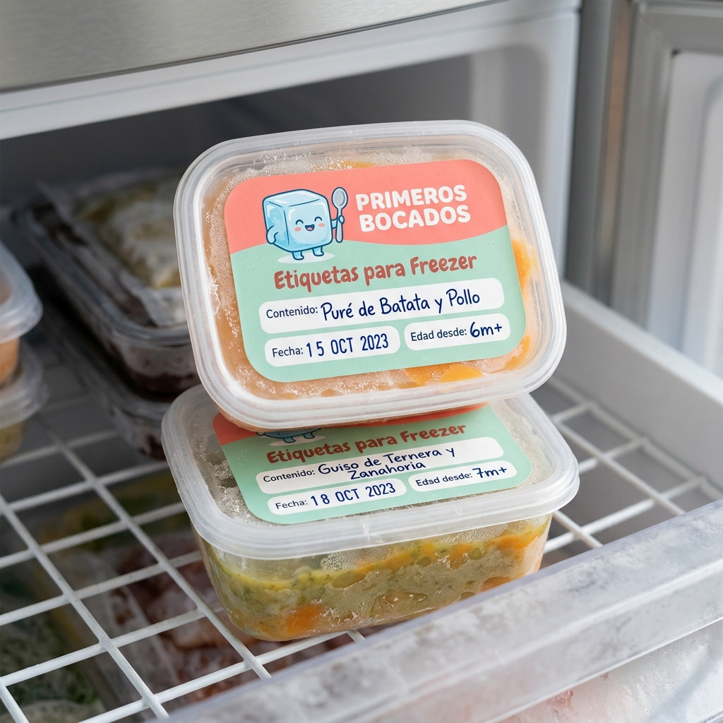 Etiquetas imprimibles para freezer ❄️🥑